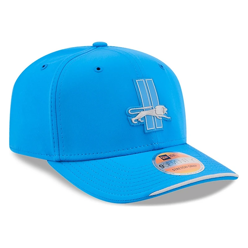 Detroit Lions Light Blue Historic Throwback 2026 NFL Sideline New Era 9SEVENTY Adjustable Snapback Hat