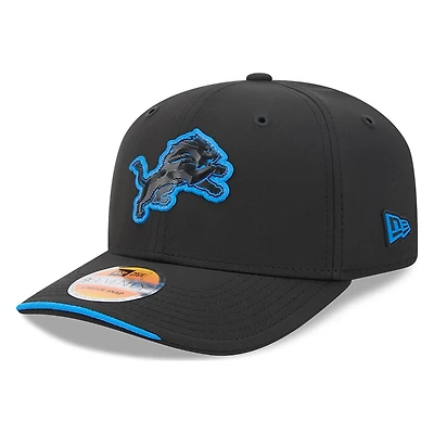 Detroit Lions Black 2026 NFL Sideline New Era 9SEVENTY Adjustable Snapback Hat