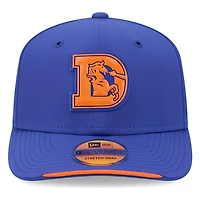 Denver Broncos Royal Blue Historic Throwback 2026 NFL Sideline New Era 9SEVENTY Adjustable Snapback Hat