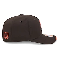 Cleveland Browns Brown Historic Throwback Dawg Logo 2026 NFL Sideline New Era 9SEVENTY Adjustable Snapback Hat