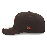 Cleveland Browns Brown Historic Throwback Dawg Logo 2026 NFL Sideline New Era 9SEVENTY Adjustable Snapback Hat