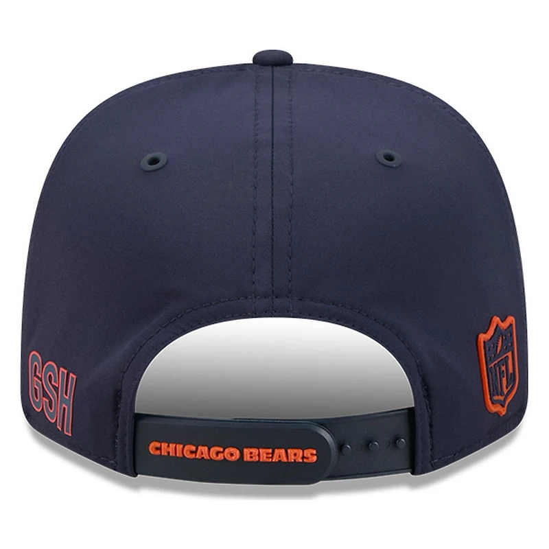 Chicago Bears Navy Historic Throwback 2026 NFL Sideline New Era 9SEVENTY Adjustable Snapback Hat