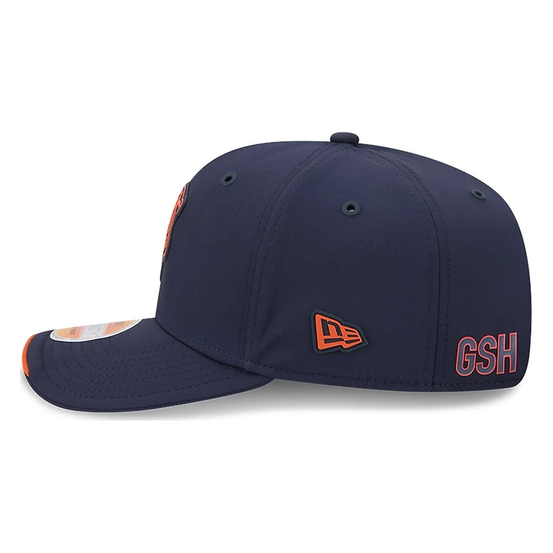 Chicago Bears Navy Historic Throwback 2026 NFL Sideline New Era 9SEVENTY Adjustable Snapback Hat