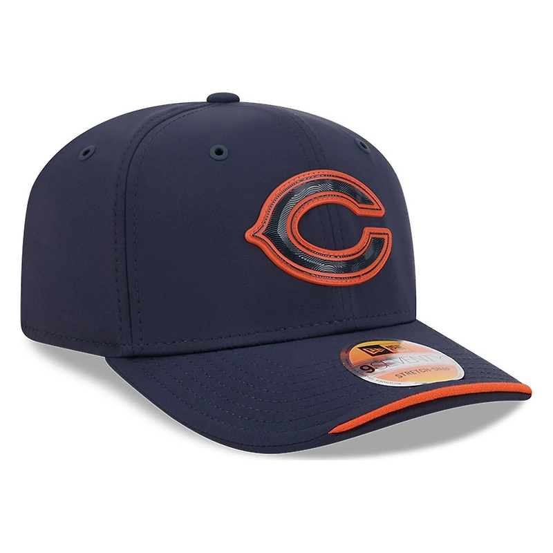 Chicago Bears Navy C Logo 2026 NFL Sideline New Era 9SEVENTY Adjustable Snapback Hat