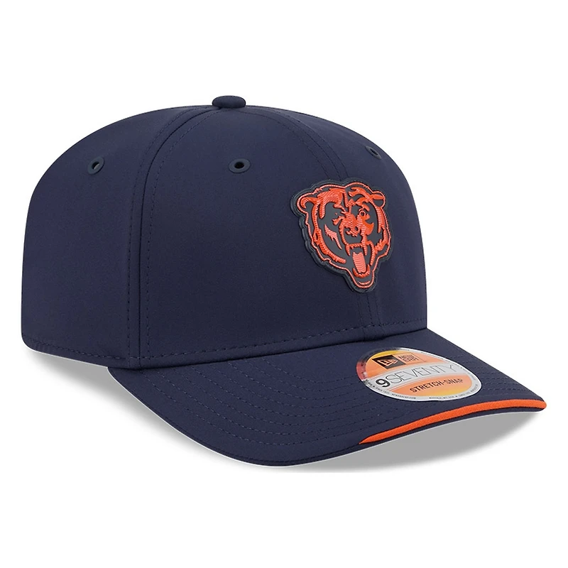 Chicago Bears Navy Bear Logo 2026 NFL Sideline New Era 9SEVENTY Adjustable Snapback Hat
