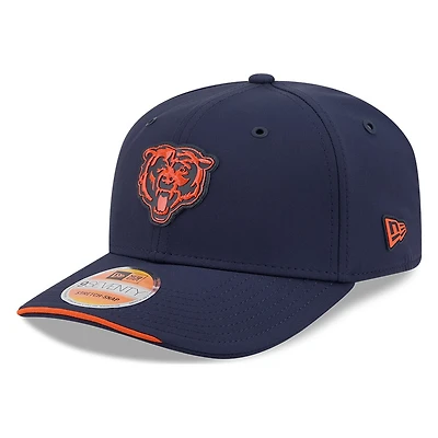 Chicago Bears Navy Bear Logo 2026 NFL Sideline New Era 9SEVENTY Adjustable Snapback Hat