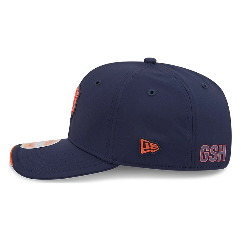 Chicago Bears Navy Bear Logo 2026 NFL Sideline New Era 9SEVENTY Adjustable Snapback Hat