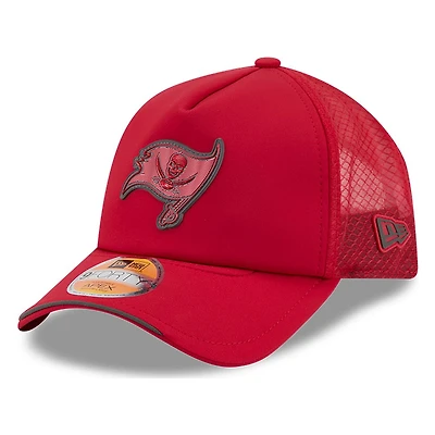 Tampa Bay Buccaneers Red 2026 NFL Sideline New Era 9FORTY Apex Adjustable Trucker Hat