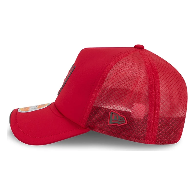 Tampa Bay Buccaneers Red 2026 NFL Sideline New Era 9FORTY Apex Adjustable Trucker Hat