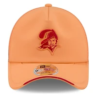 Tampa Bay Buccaneers Orange Historic Throwback 2026 NFL Sideline New Era 9FORTY Apex Adjustable Trucker Hat