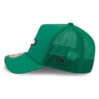 Philadelphia Eagles Green Historic Throwback 2026 NFL Sideline New Era 9FORTY Apex Adjustable Trucker Hat