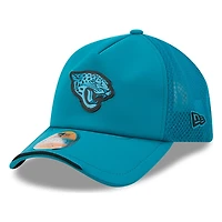 Jacksonville Jaguars Teal 2026 NFL Sideline New Era 9FORTY Apex Adjustable Trucker Hat