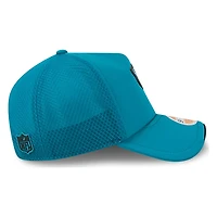 Jacksonville Jaguars Teal 2026 NFL Sideline New Era 9FORTY Apex Adjustable Trucker Hat