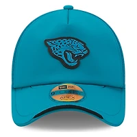 Jacksonville Jaguars Teal 2026 NFL Sideline New Era 9FORTY Apex Adjustable Trucker Hat
