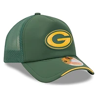 Green Bay Packers 2026 NFL Sideline New Era 9FORTY Apex Adjustable Trucker Hat