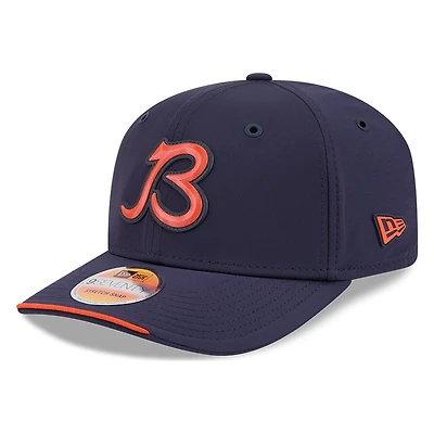 Chicago Bears Navy Script B Logo 2026 NFL Sideline New Era 9SEVENTY Adjustable Snapback Hat