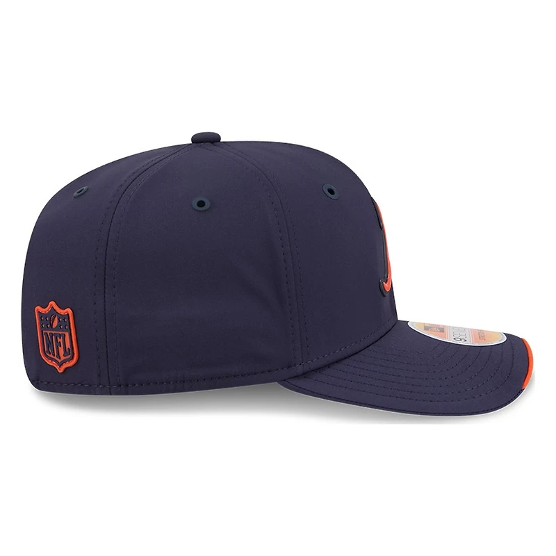 Chicago Bears Navy Script B Logo 2026 NFL Sideline New Era 9SEVENTY Adjustable Snapback Hat