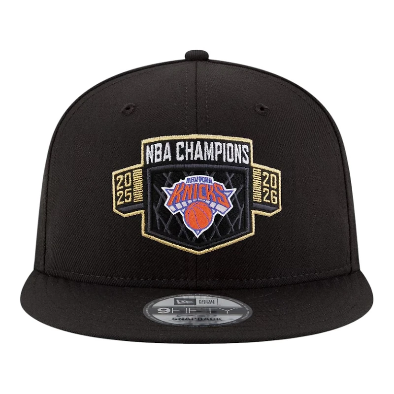 New York Knicks Black 2026 NBA Finals Champions Locker Room Replica New Era 9FIFTY Snapback Hat
