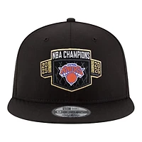 New York Knicks Black 2026 NBA Finals Champions Locker Room Replica New Era 9FIFTY Snapback Hat