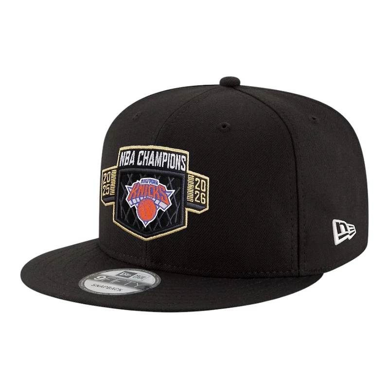 New York Knicks Black 2026 NBA Finals Champions Locker Room Replica New Era 9FIFTY Snapback Hat
