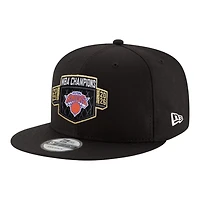 New York Knicks Black 2026 NBA Finals Champions Locker Room Replica New Era 9FIFTY Snapback Hat
