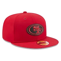 San Francisco 49ers Red 2026 NFL Sideline New Era 9FIFTY Adjustable Snapback Hat