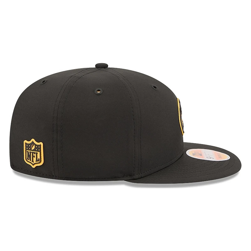 Pittsburgh Steelers Black 2026 NFL Sideline New Era 9FIFTY Adjustable Snapback Hat