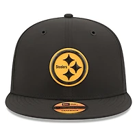 Pittsburgh Steelers Black 2026 NFL Sideline New Era 9FIFTY Adjustable Snapback Hat