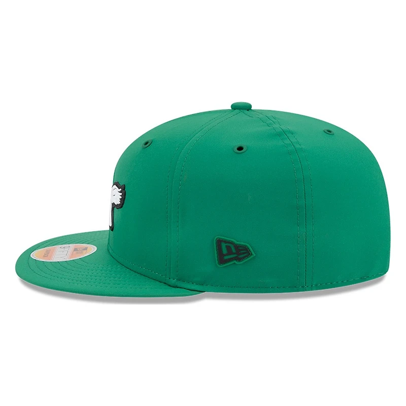 Philadelphia Eagles Green Historic Throwback 2026 NFL Sideline New Era 9FIFTY Adjustable Snapback Hat