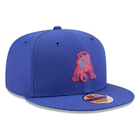 New England Patriots Royal Blue Historic Throwback 2026 NFL Sideline New Era 9FIFTY Adjustable Snapback Hat