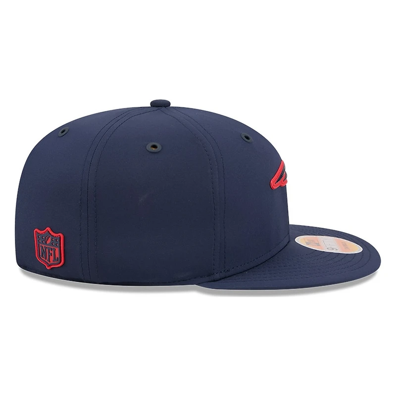 New England Patriots Navy 2026 NFL Sideline New Era 9FIFTY Adjustable Snapback Hat