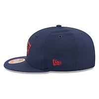 New England Patriots Navy 2026 NFL Sideline New Era 9FIFTY Adjustable Snapback Hat