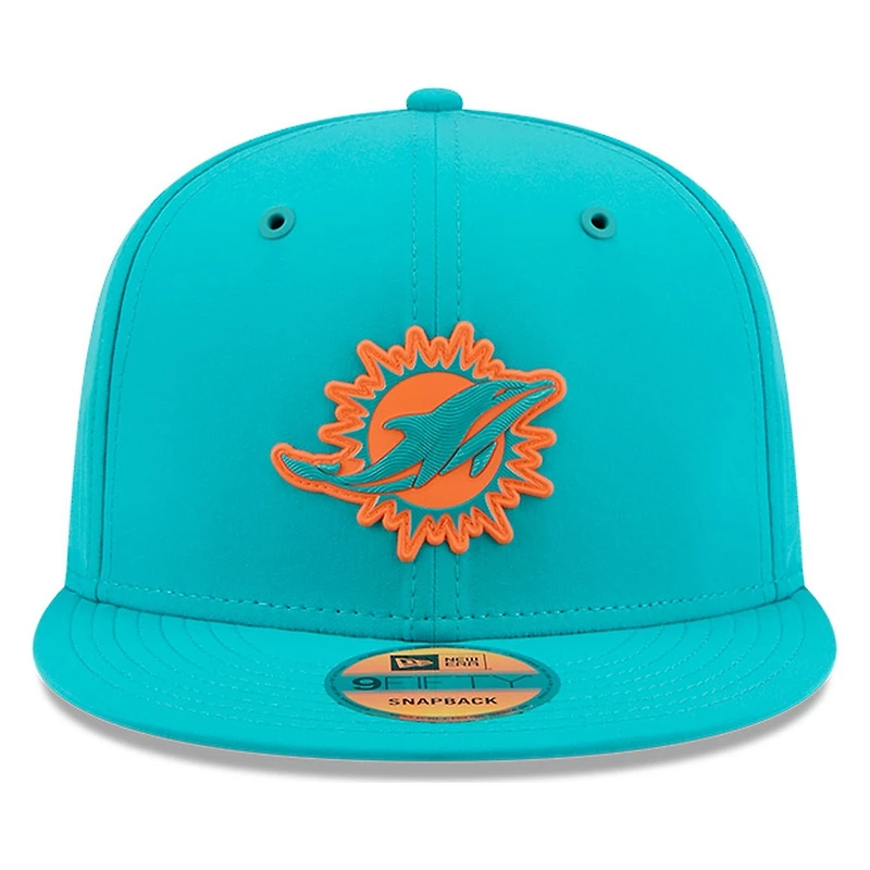 Miami Dolphins Teal 2026 NFL Sideline New Era 9FIFTY Adjustable Snapback Hat