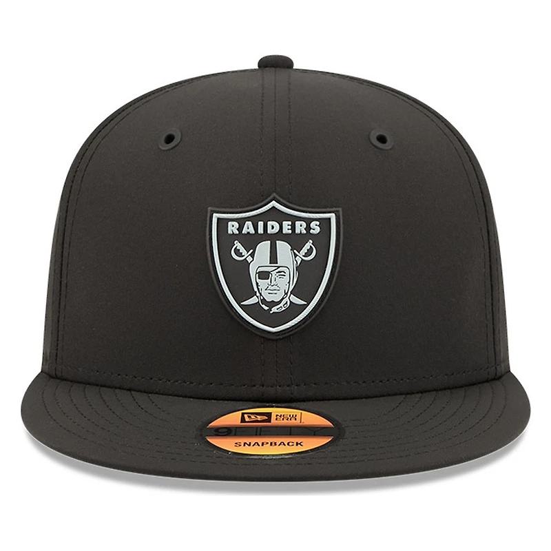 Las Vegas Raiders Black 2026 NFL Sideline New Era 9FIFTY Adjustable Snapback Hat