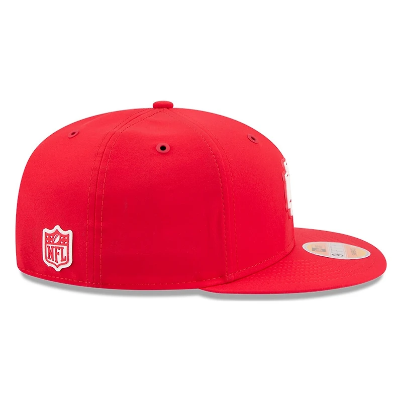 Kansas City Chiefs Red 2026 NFL Sideline New Era 9FIFTY Adjustable Snapback Hat