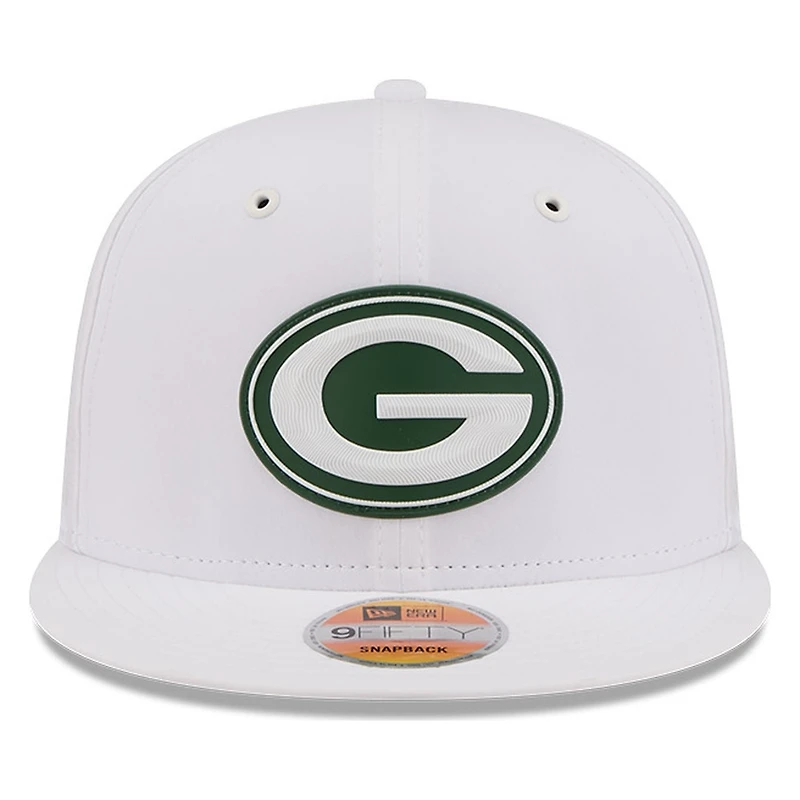 Green Bay Packers White 2026 NFL Sideline New Era 9FIFTY Adjustable Snapback Hat