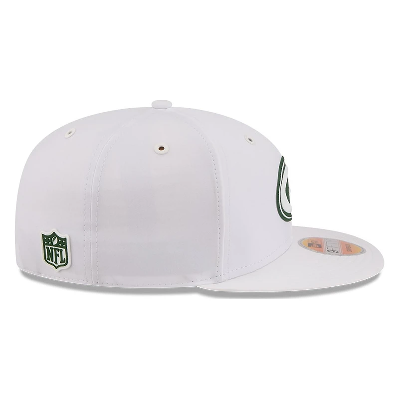 Green Bay Packers White 2026 NFL Sideline New Era 9FIFTY Adjustable Snapback Hat