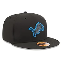 Detroit Lions Black 2026 NFL Sideline New Era 9FIFTY Adjustable Snapback Hat