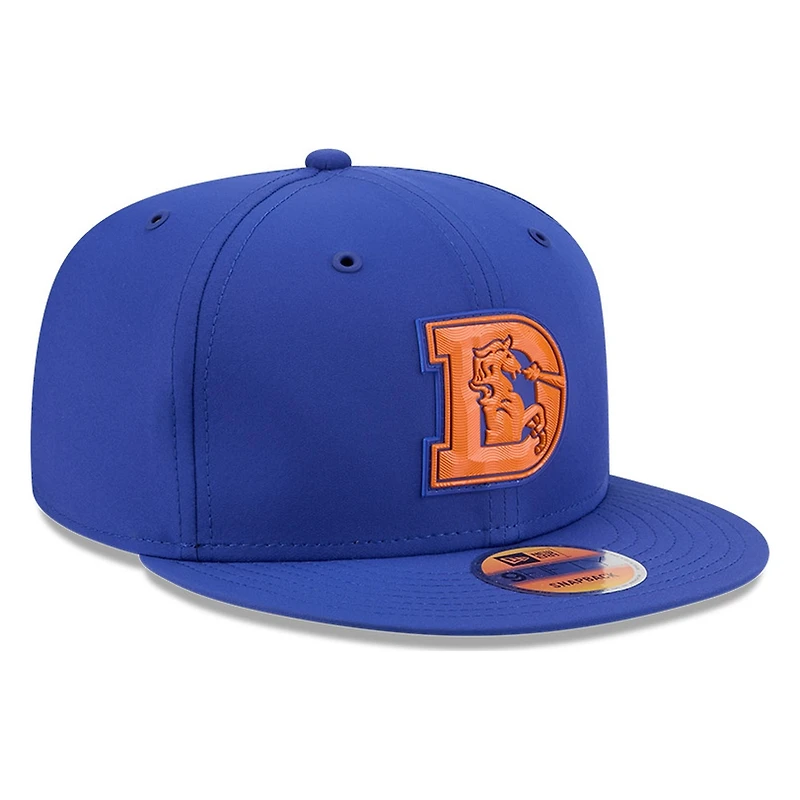 Denver Broncos Royal Blue Historic Throwback 2026 NFL Sideline New Era 9FIFTY Adjustable Snapback Hat