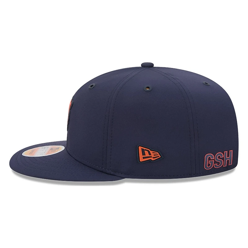 Chicago Bears Navy Bear Logo 2026 NFL Sideline New Era 9FIFTY Adjustable Snapback Hat