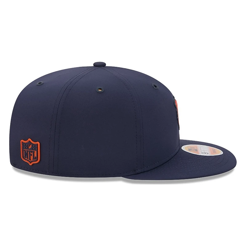 Chicago Bears Navy Bear Logo 2026 NFL Sideline New Era 9FIFTY Adjustable Snapback Hat