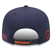 Chicago Bears Navy Bear Logo 2026 NFL Sideline New Era 9FIFTY Adjustable Snapback Hat