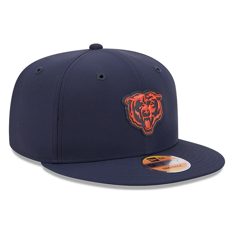 Chicago Bears Navy Bear Logo 2026 NFL Sideline New Era 9FIFTY Adjustable Snapback Hat