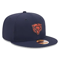 Chicago Bears Navy Bear Logo 2026 NFL Sideline New Era 9FIFTY Adjustable Snapback Hat
