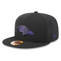 Baltimore Ravens Black 2026 NFL Sideline New Era 9FIFTY Adjustable Snapback Hat