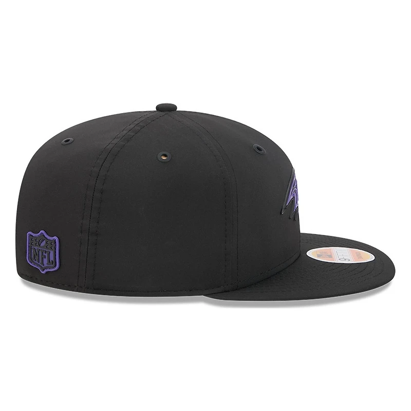 Baltimore Ravens Black 2026 NFL Sideline New Era 9FIFTY Adjustable Snapback Hat