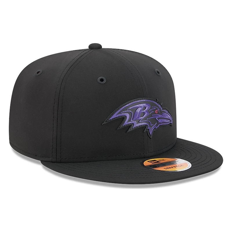 Baltimore Ravens Black 2026 NFL Sideline New Era 9FIFTY Adjustable Snapback Hat