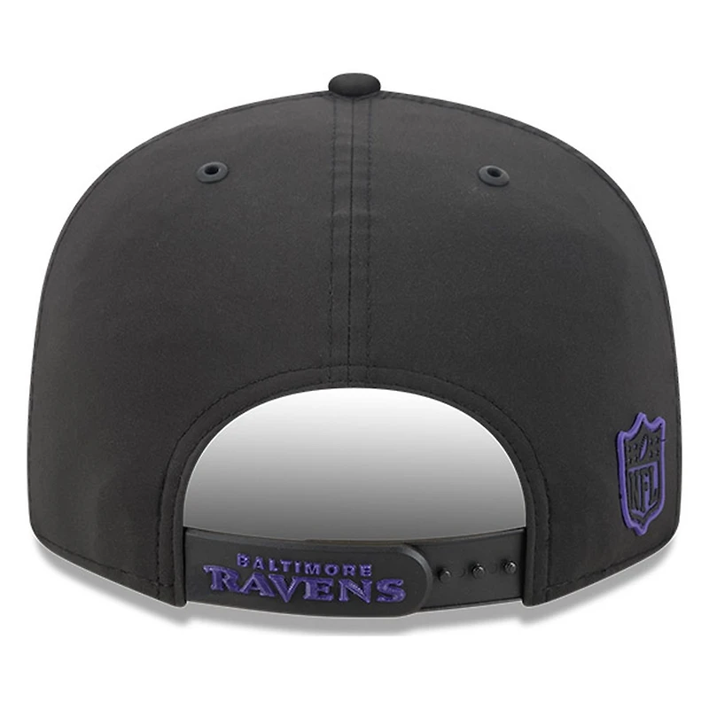 Baltimore Ravens Black 2026 NFL Sideline New Era 9FIFTY Adjustable Snapback Hat