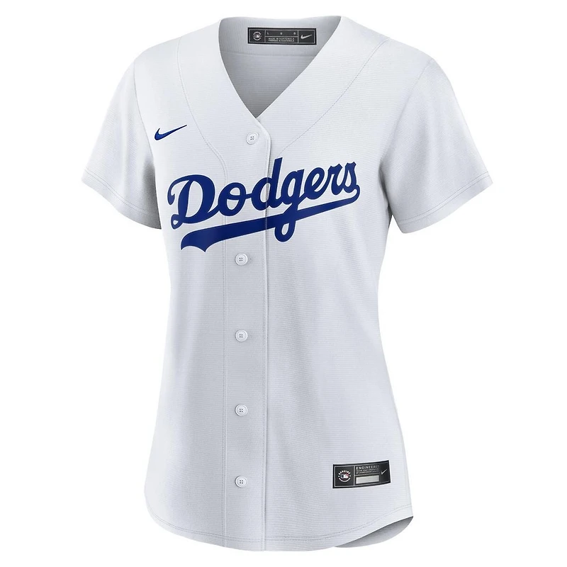 Women's Los Angeles Dodgers Blank White Nike Home Replica Jersey