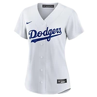Women's Los Angeles Dodgers Blank White Nike Home Replica Jersey